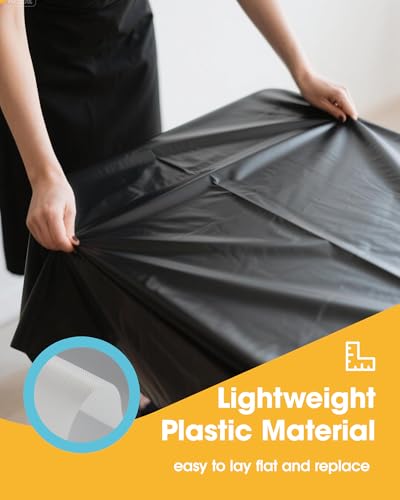 Niuara Black Plastic Table Cloth Disposable, 4 Pack, 54 x 108 in - color: Black, size: 54" x 108" - 4 Packs