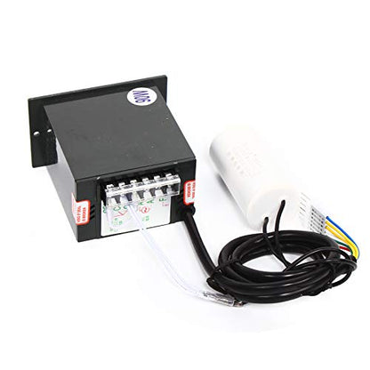 0-27RPM 90W 50K AC Variable Speed Gear Reduction Motor with Controller - color: 50K 90W