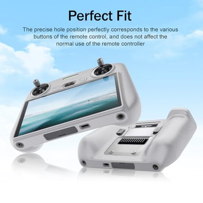 RC Protective Silicone Cover for DJI RC Drone Remote Controller, Anti-Glare Screen Shade & Shockproof Case Controller Accessories,Compatible with DJI Mavic 3/DJI Mavic 3 Cine/DJI Mini 3 Pro - color: Grey, style: RC Remote Controller