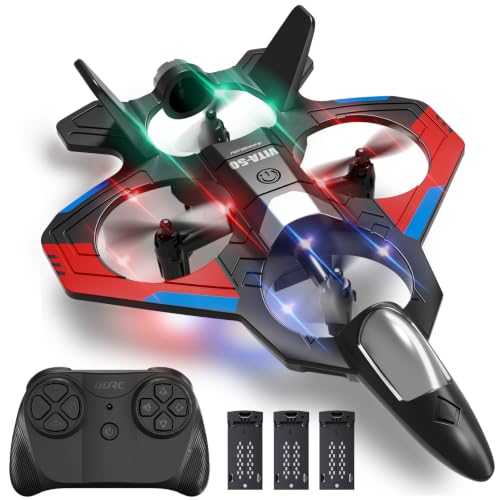 4DRC RC Planes Remote Control Airplanes for Kids, Foam Remote Control Planes for Kids Adults Beginners, Remote Control Helicopter Fighter Jet Drones for Kids Adults, 360° Flip Easy to Fly