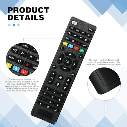 5 Pack Universal TV Remote Replacement Compatible with All Smart TV LED LCD HDTV 3D Series for Motel Hotel Nursing Home (Regular)