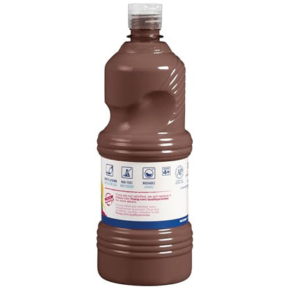 Prang Washable Tempera Paint, Brown, 32 Oz., 1 Count - color: Brown
