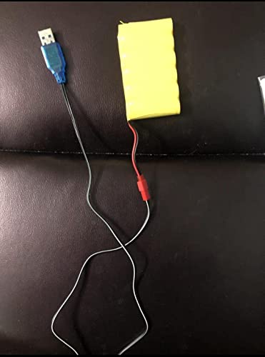Fielect 4.8 V 250mA USB Charging Cable with SM-2P Connector Plug for RC Car Ni-MH Ni-CD Battery