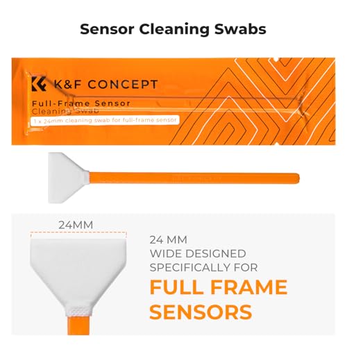 K&F CONCEPT 25 in 1 Camera Cleaning Kit, Full Frame Lens and Sensor Cleaner - size: 24mm