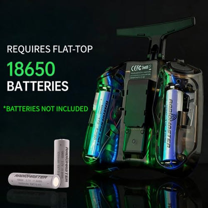 Radiomaster Pocket ELRS Remote Controller Portable Hall Gimbal EdgeTX Transmitter with LED Light for FPV Drone/RC Helicopter&Car Boats&Multirotor (Battery Not Included) - color: Black