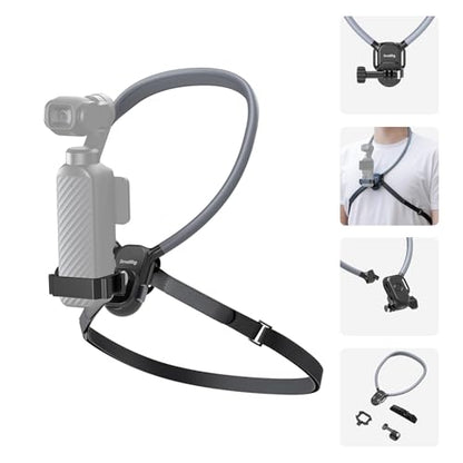 SMALLRIG Action Camera Magnetic Neck Mount with Strap for Hands-Free Vlog - style: for Pocket 4P/4/3&Action Camera