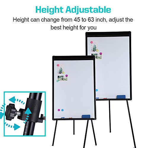 Whiteboard Easel 36" x 24", 2 Pack Magnetic Dry Erase Easel on Tripod Stand - color: Black, size: 24"W x 36"H - 2 Pack