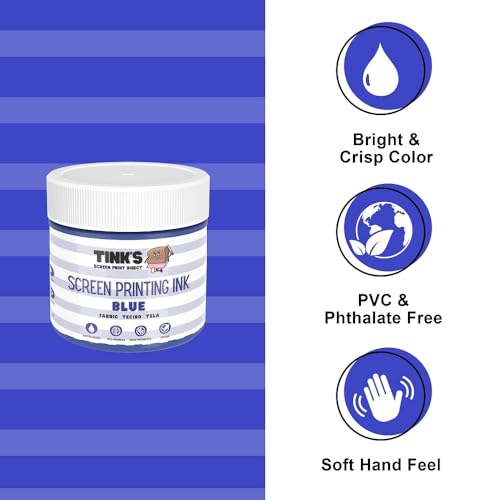 Tinks® Screen Printing Ink - Blue - 8 oz. - color: Blue