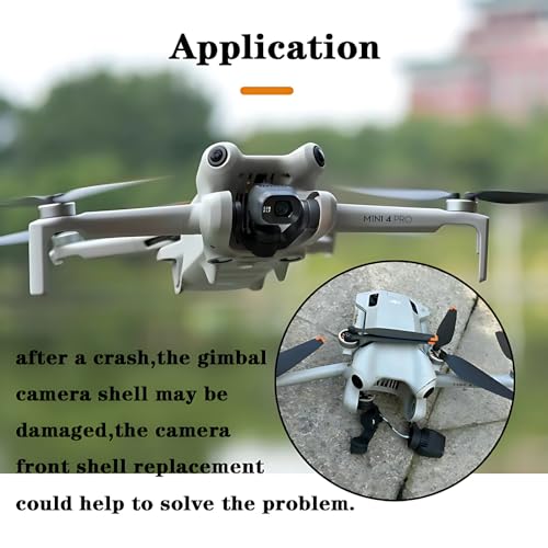 Replacement Gimbal Camera Front Shell for DJI Mini 4 Pro Gimbal Camera Housing Repair Parts Mini 4 Pro Drone Accessories