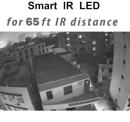 Real HD 5MP Analog Coax Dome TVI CVI CCTV Surveillance Security Camera, 2.8mm 100° Wide Viewing Angle, 65ft IR Night Vision, Outdoor, Full Metal Housing, ONLY Compatible with 5MP and 8MP DVR