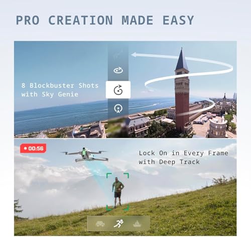 Antigravity A1 Explorer Bundle Drone 8K 360 Camera 3 Batteries | 249g Foldable with Obstacle Avoidance 10km Range Auto Return (DE001-02) + 64GB Card + Landing Pad + More (28pc Bundle)
