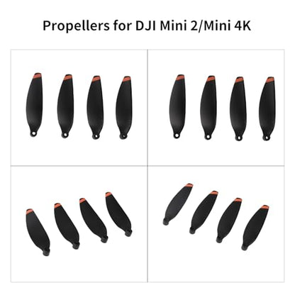 Propellers for DJI Mini 2/Mini 4K, Low Noise Replacement Spare Blades for DJI Mini 4K/ Mini 2/ Mini SE/Mini 2 SE Drone Accessories