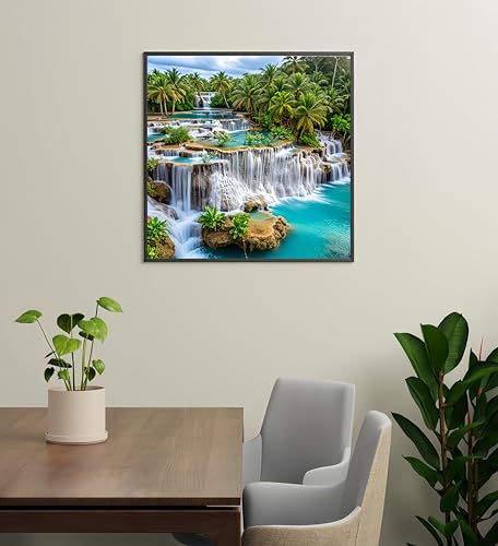 Diamond Art Kits for Adults,Waterfall SceneryDiamond Painting13.8X13.8inch - color: KM1049-1