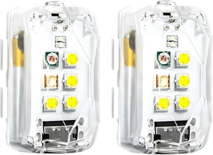 (2pcs) Drone Strobe Light, Anti-Collision LED Signal Light for Drones, Night Flying Visibility Drone LED Light - size: 2pcs