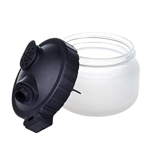 Multi-Purpose Glass Airbrush Cleaning Pot Wash Station with Holder