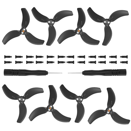 8Pcs Avata 2 Propellers Replacement Prop Blades 3032S Low Noise Wings for DJI Avata 2 Drone Accessories Black Tips