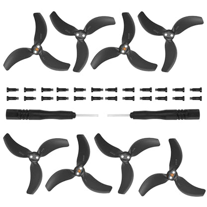 8Pcs Avata 2 Propellers Replacement Prop Blades 3032S Low Noise Wings for DJI Avata 2 Drone Accessories Black Tips