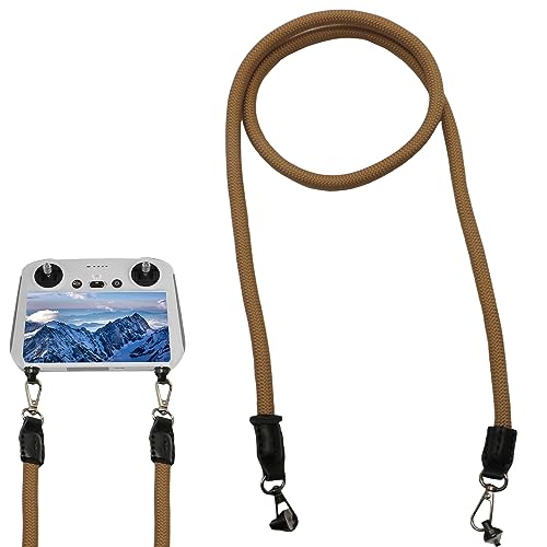 Neck Lanyard Strap for DJI Mavic 3/2/Air2S Drone Controller Anti-Fall Neck Strap with RC Pro Lanyard Strap (Brown) - color: Brown