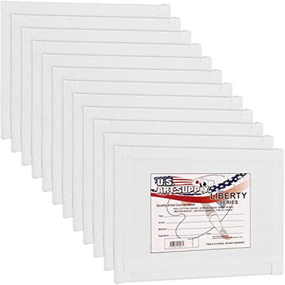 U.S. Art Supply 4 X 5 Inch Art Canvas Board Panels 12 Pack - 8 Ounce - size: 4" x 5"