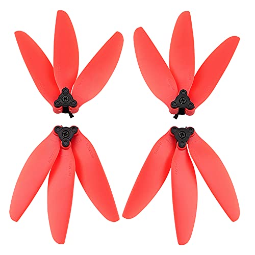 BTG Quick Release Three-Blade Propellers Blades Compatible with DJI Mavic Mini/Mini 2 / Mini 4K Drone (Red)