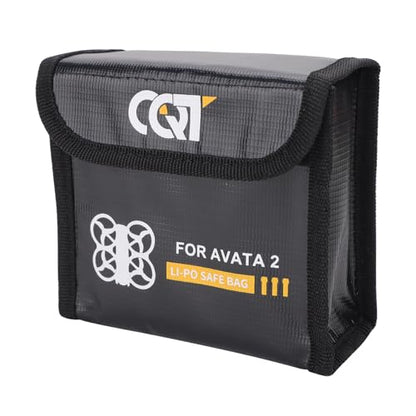 Drone Battery Storage Bag For DJI Avata 2, Battery Explosion Proof Bag Fire Safety Flame Retardant Protective Storage Bag (L) - color: L
