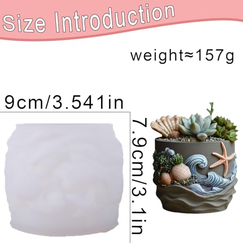 Starfish Resin Molds Silicone, Ocean Candle Mold for Epoxy Casting - color: Seashell Resin Mold