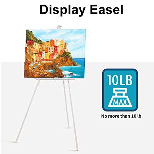 Falling in Art 65" A-Frame Wooden Tripod Easel Stand, White, 2 Pack - color: White-2 Pack