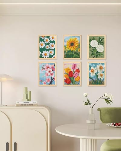 forever young Flowers Small Diamond Art Kits, 5x7 Inch Canvas - color: Flower