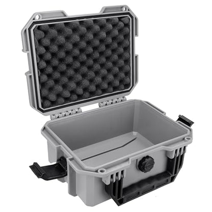 Eylar 11.8" Intact Series Compact Hard Camera Case, Lightweight and Durable Stacker Design with Foam (Gray) - color: Gray