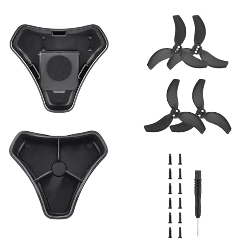 Drone Propellers For DJI Avata 2, Avata 2 Propellers Blades Props With Storage Case Paddle Protector Organizer Drone Propeller Carrying Case Accessories (Organizer+Black Propeller) - color: Organizer+Black Propeller