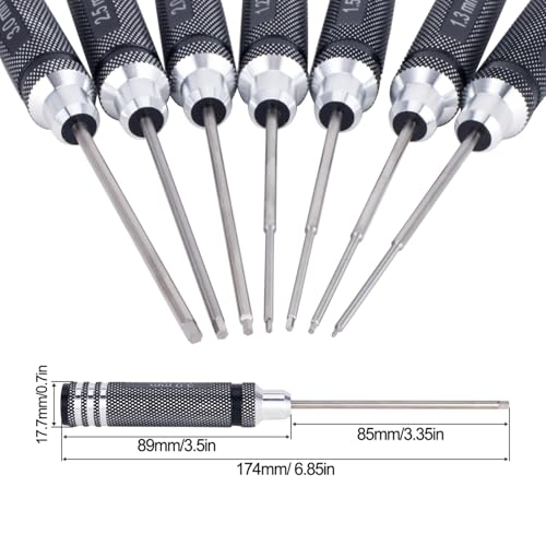 RC Hex Screwdriver Set 0.9mm - 3.0mm Allen Wrenches Repair Tools - color: 8pcs Kit