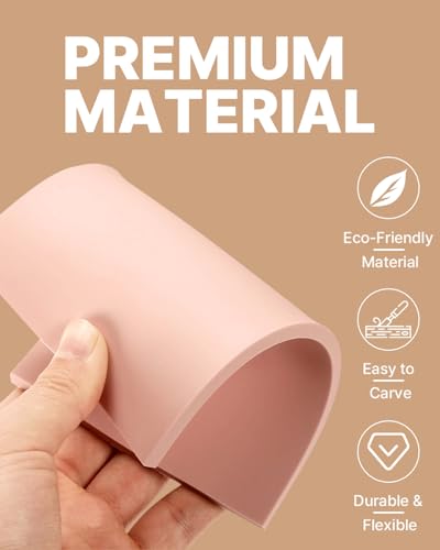 Rubber Linoleum Blocks for Printmaking: 6Pcs 6" x 8" Stamp Carving Kit - color: 6 PCS (6" x 8")