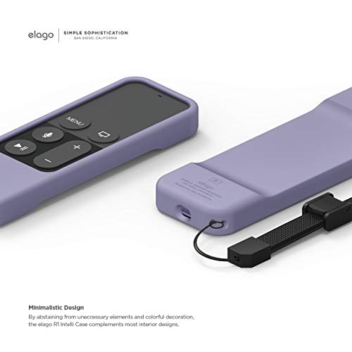 elago R1 Intelli Case for Apple TV 4K Siri Remote 1st Gen - color: Lavender Grey