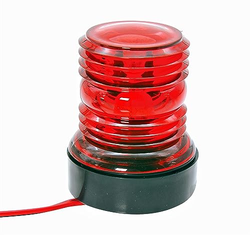 12V Waterproof Navigation Light All Round 360 Degree 3 Color LED Anchor Light Sailing Light Side Bow Lights for Marine Boat & Yacht (Light Color: Red) - style: Light Color: Red