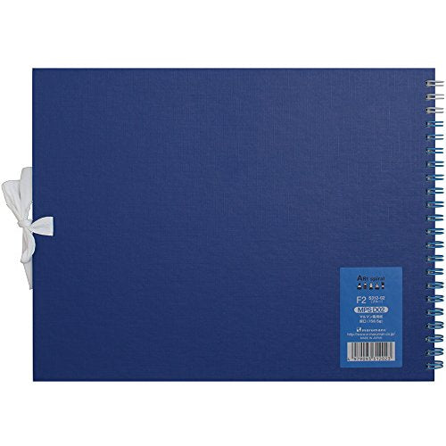 Maruman Art Spiral Sketch Book, F2, 7.76" x 10.24", 24 Sheets, Blue - color: Blue, size: F2 (7.76" x 10.24")