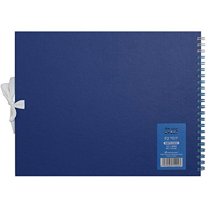 Maruman Art Spiral Sketch Book, F2, 7.76" x 10.24", 24 Sheets, Blue - color: Blue, size: F2 (7.76" x 10.24")