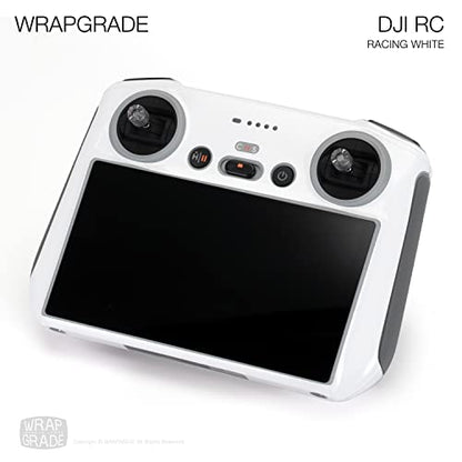 WRAPGRADE Skin Stickers Compatible with DJI RC (Racing White) - color: RACING WHITE