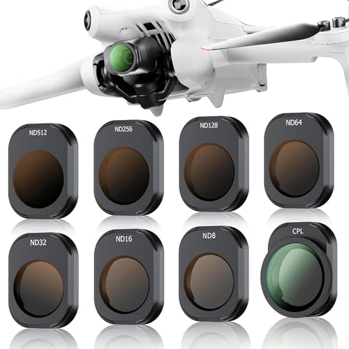 JJC ND & CPL Filter Kit Compatible with DJI Mini 4 Pro, 8 Pack CPL ND8 ND16 ND32 ND64 ND128 ND256 ND512 Polarizing Neutral Density Filters Sets, Compatible with DJI Mini 4 Pro Drone Lens Accessory - size: CPL+ND8+ND16+ND32+ND64+ND128+ND256+ND512