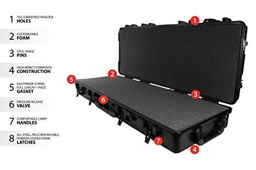 Boyt H-Series Hard-Sided Travel Cases - style: H41xd Tactical Rifle/Carbine Case
