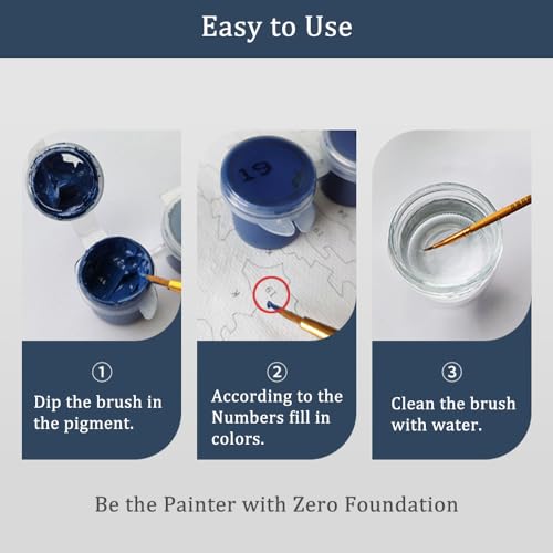 Natuyalo Paint by Numbers Kit for Adults - Farm DIY Adult Paint by Number Kits Natural Landscape Acrylic Canvas Painting for Adults Beginners Art Crafts Without Frame, 16x20 Inch - color: ART-01