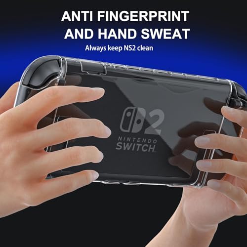 HEATFUN Dockable Clear Case Compatible with Nintendo Switch 2, Transparent - color: Transparent