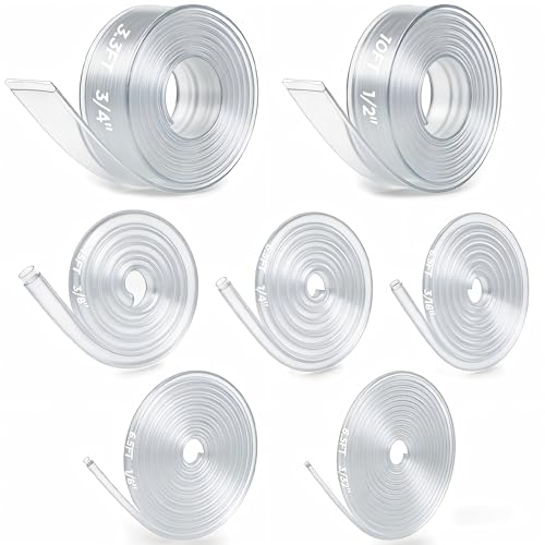 7-Size Heat Shrink Tubing Roll Kit: 4:1 Adhesive Lined, 54 Ft Marine Grade Waterproof, Insulated Sealed, Oil-Proof & Wear-Resistant, for Home Use & Industrial Applications (Clear) - color: Clear