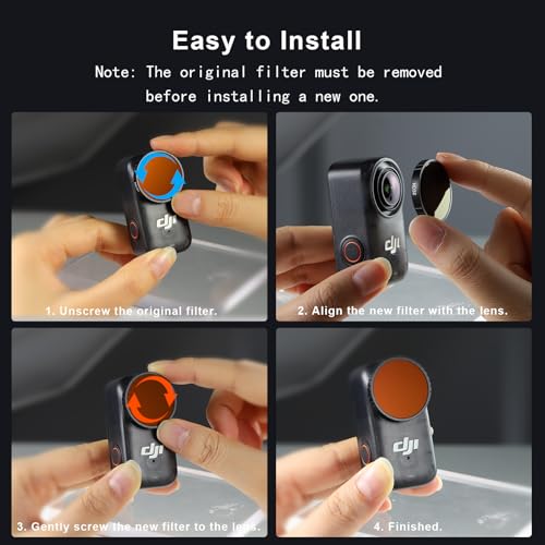 Haoge CPL Polarizer Filter for DJI Osmo Nano,Multi Coated HD Optical Glass Filter,Ultra Slim Aluminum Frame with Screen Protector - style: NA-CPL