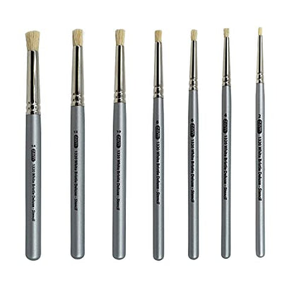 ZEM Brush Mfg Deluxe Stencil Artist Paint Brush Set 7 pcs Sizes 2 4 6 8 10 12 14