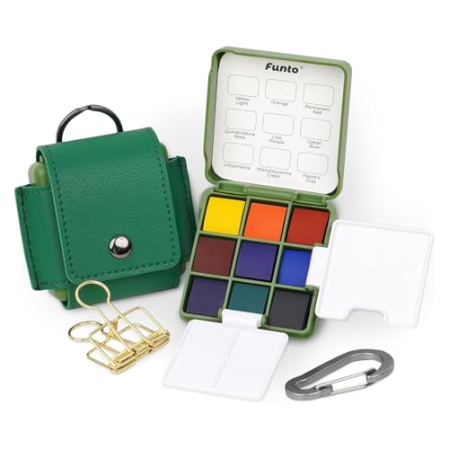 Funto Mini Watercolor Travel Set, Pocket Palette Kit For Urban Sketching - style: Utility Set
