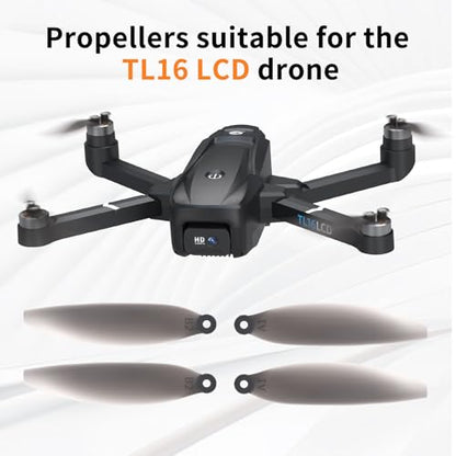 16 Pcs Drone Propeller Blades for K600GPS/K610/TL16LCD/TL16GPS Drone Props Accessories