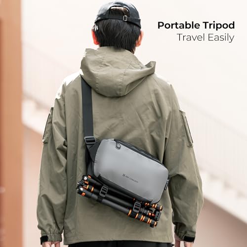 K&F CONCEPT 2 in 1 Camera Sling Bag, Everyday Shoulder Bag - color: 01 Available Black Medium