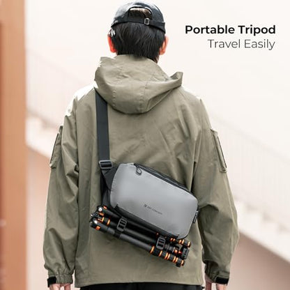 K&F CONCEPT 2 in 1 Camera Sling Bag, Everyday Shoulder Bag - color: 01 Available Black Medium