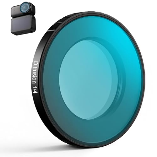 Haoge Black Diffusion 1/4 Filter for DJI Osmo Nano,Dreamy Cinematic Mist Lens Filter Multi Coated HD Optical Glass Filter,Perfect for Portrait Photography,Selfies Personal Vlogs - style: NA-1/4HR