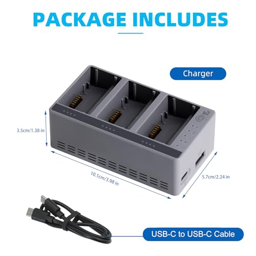 100W Battery Charger with Storage Charge for DJI Mini 5 4 3 Pro